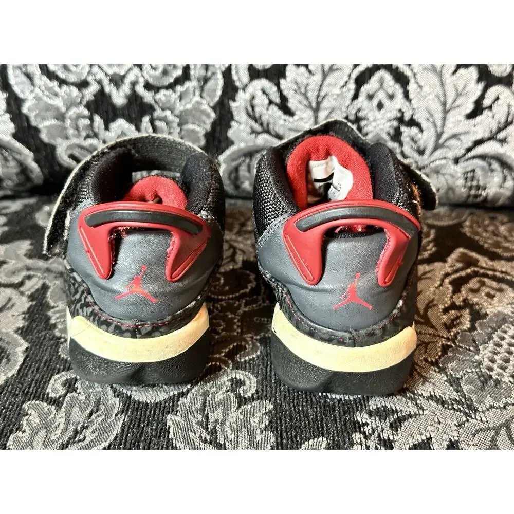 NIKE AIR JORDAN 6 RINGS Baby Toddler Shoes Size‎ 9C Black Red White MJ School